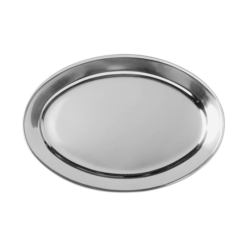 Stainless Steel Oval Serving Tray