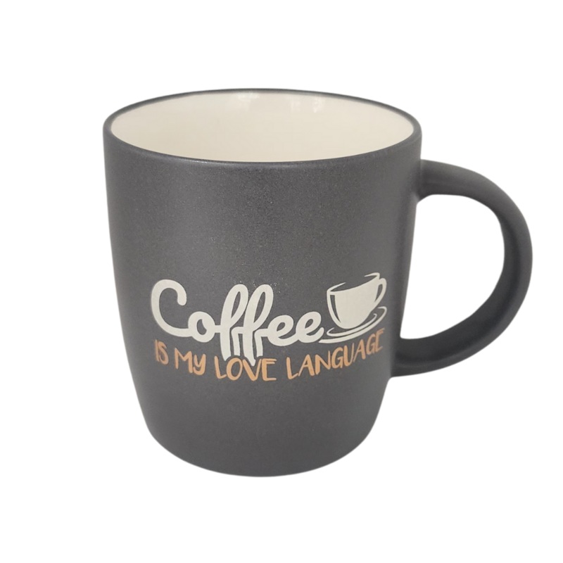 13oz Dark Grey Coffee Mug