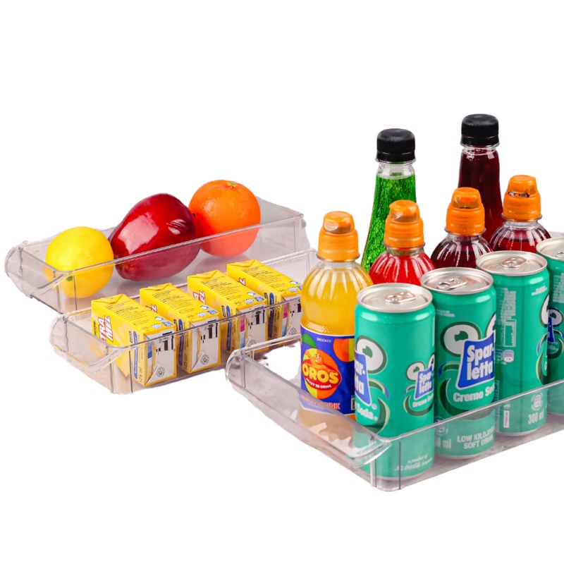 3 Piece Fridge Storage Bin Set