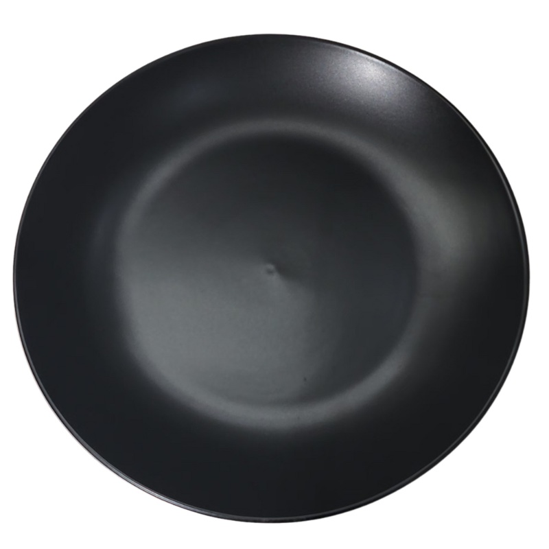 10.5 Inch Round Matt Black Dinner Plate
