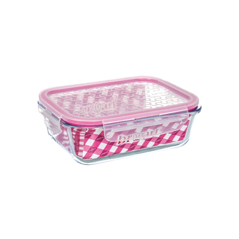 1040ml Plain Rectangular Glass Storage Container