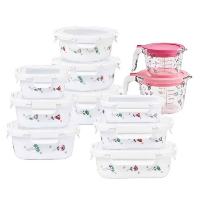 11 Piece Fleur Des Champs Airtight Containers