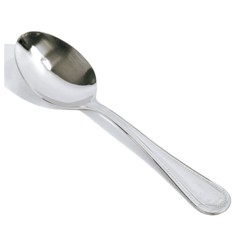 12 Piece Bead 18-0 Stainless Steel Table Spoon