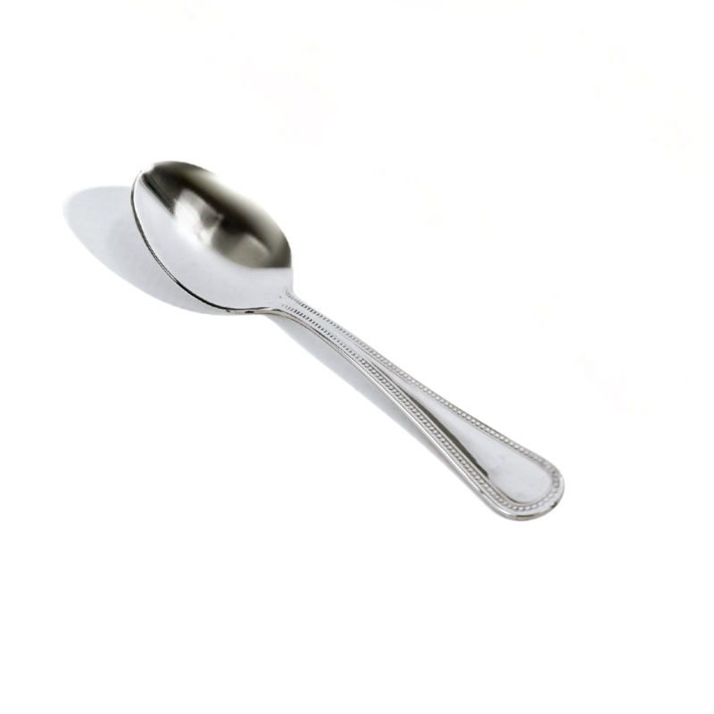 12 Piece Bead 18-0 Stainless Steel Tea Spoon