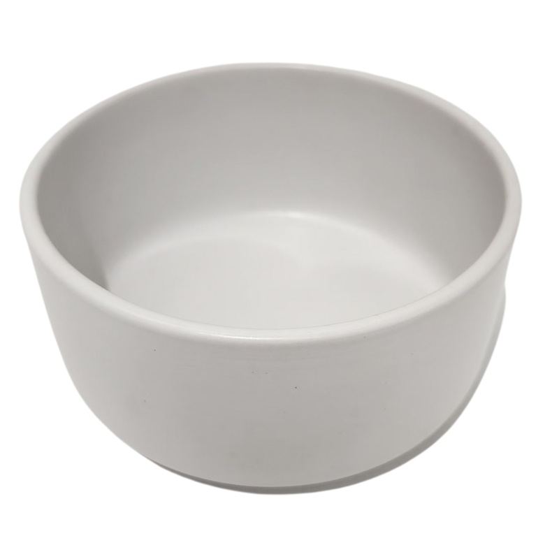 12cm Round Matt Cream Straight Edge Bowl