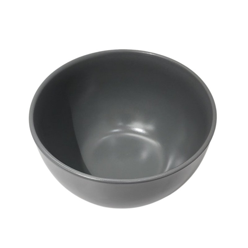 14.5cm Round Matt Grey Bowl