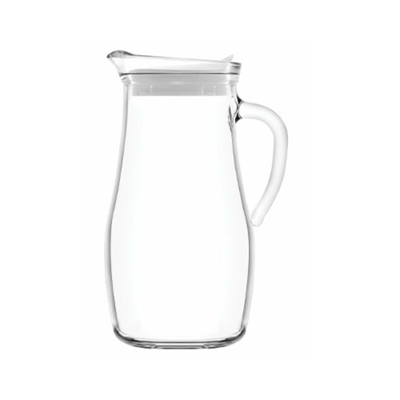 1800ml Misket Glass Jug With White Lid