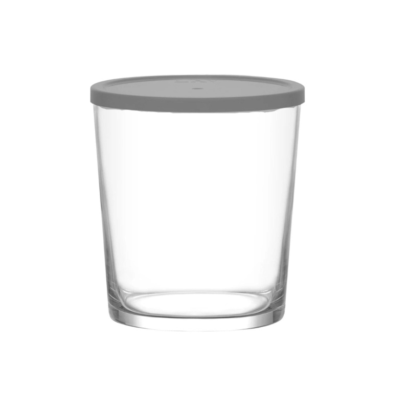 345ml Glass Jar With Grey Lid
