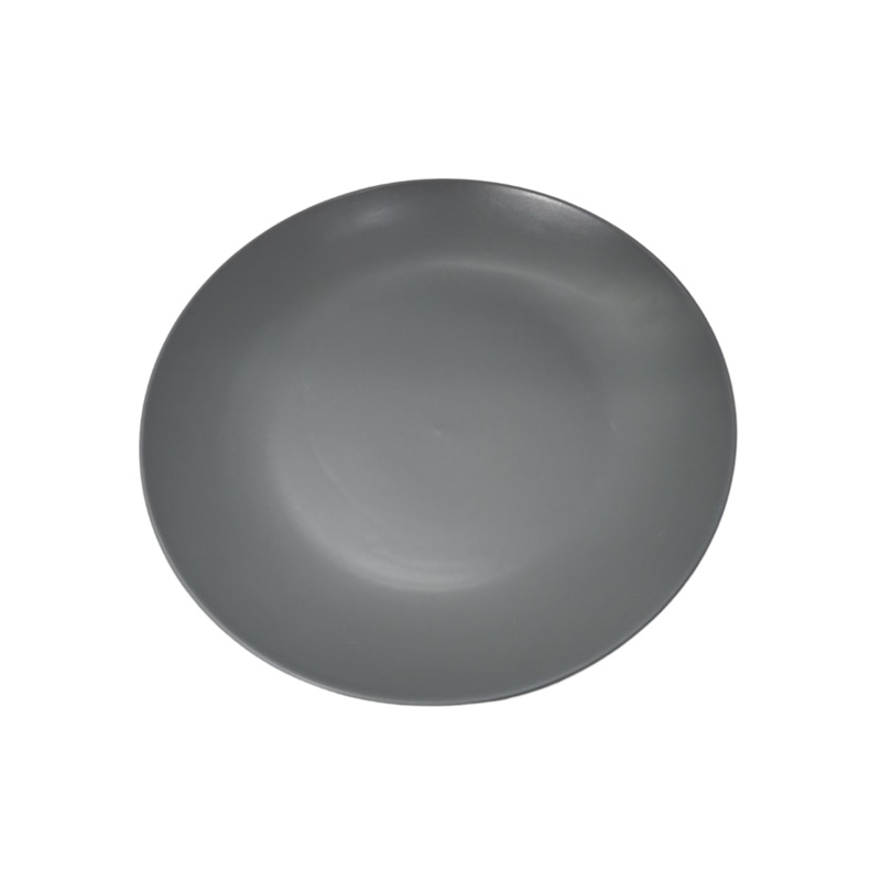 8 Inch Round Matt Grey Side Plate