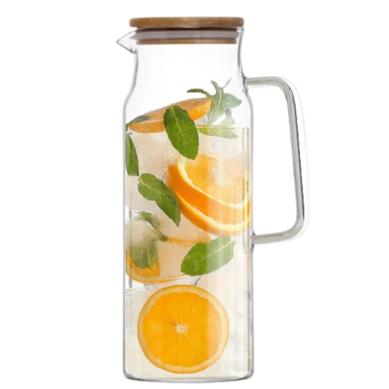 1.2 Litre Glass Jug With Wooden Lid