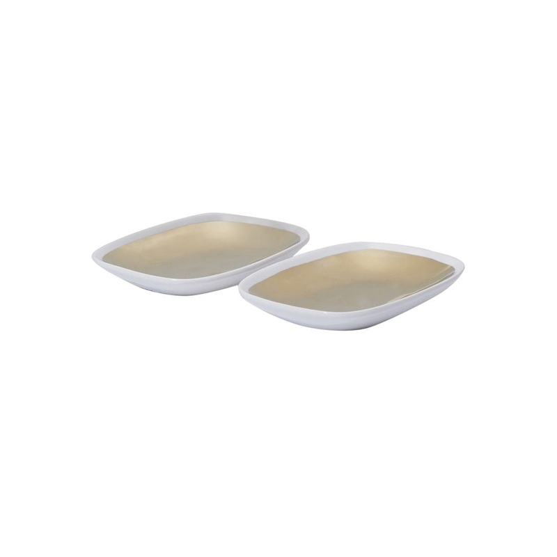 2 Piece Adorn Gold Tray Set
