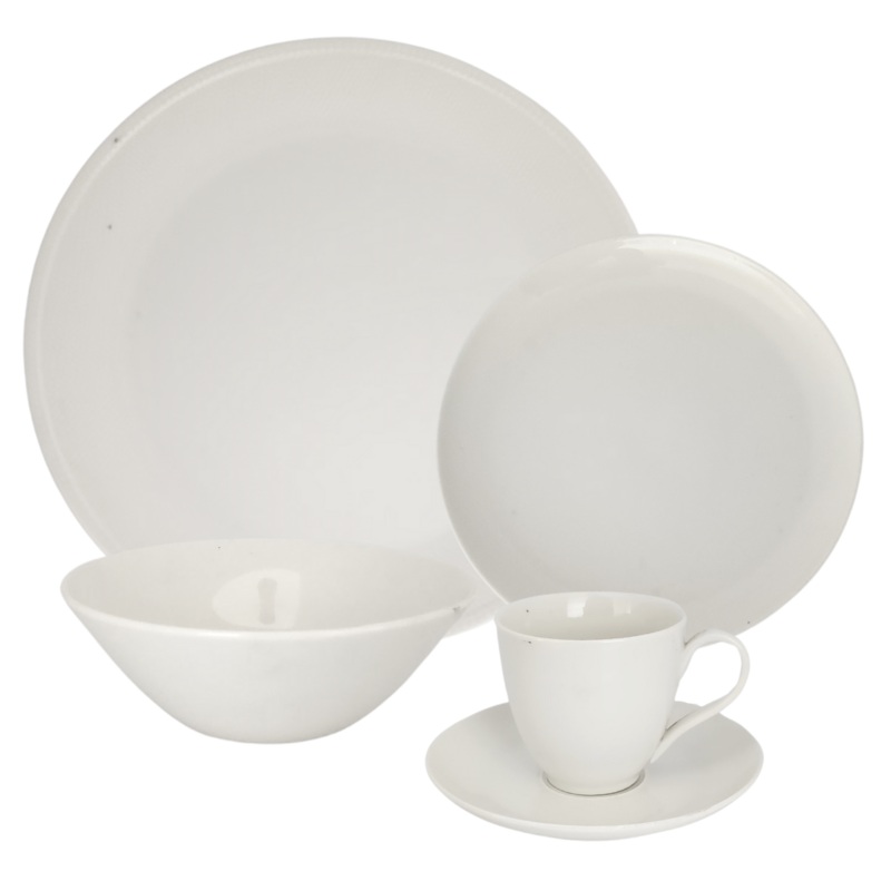 20 Piece White Grace Dinner Set