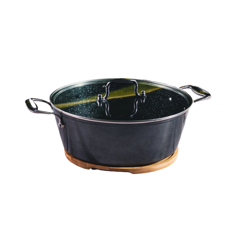 30cm Non-Stick Grey Pot