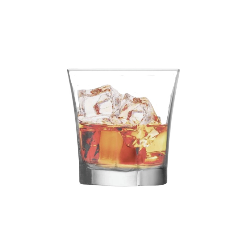 6 Piece 280ml Truva Whisky Glass