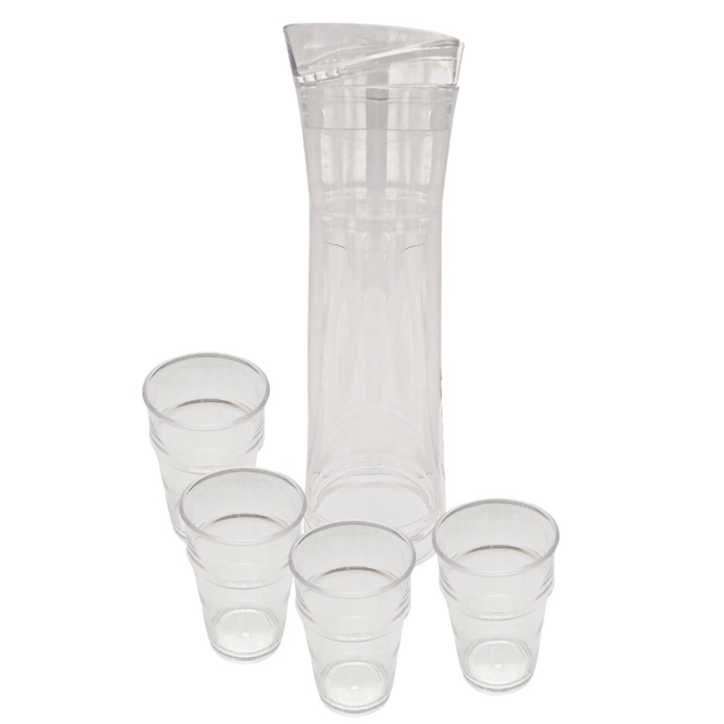 Acrylic 1.24 Litre Pitcher With 4 Piece Cup