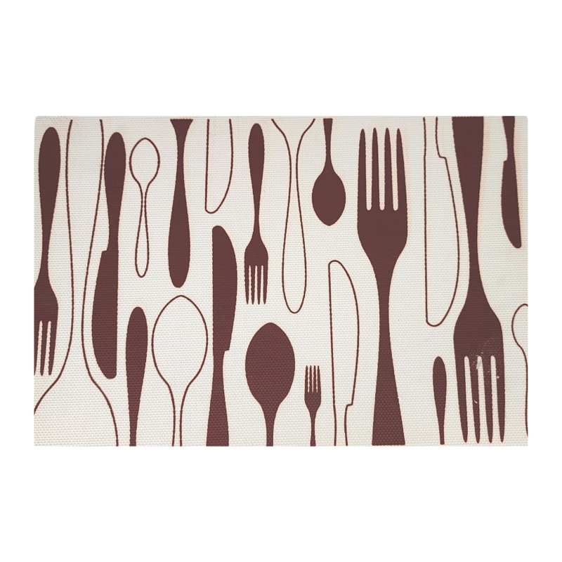 Spoon And Fork Design Placemat