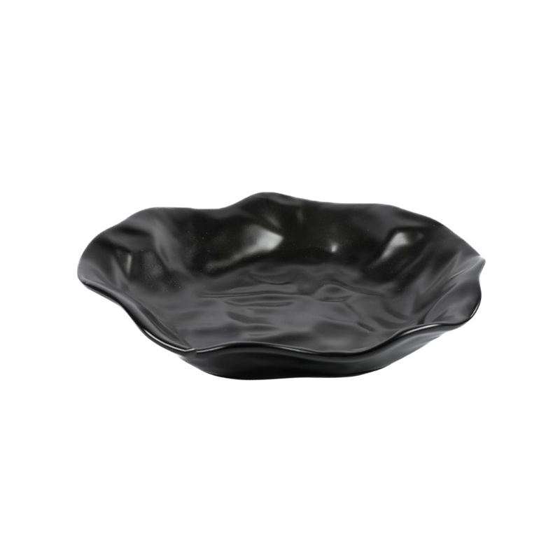 11 Inch Black Round Serving Platter