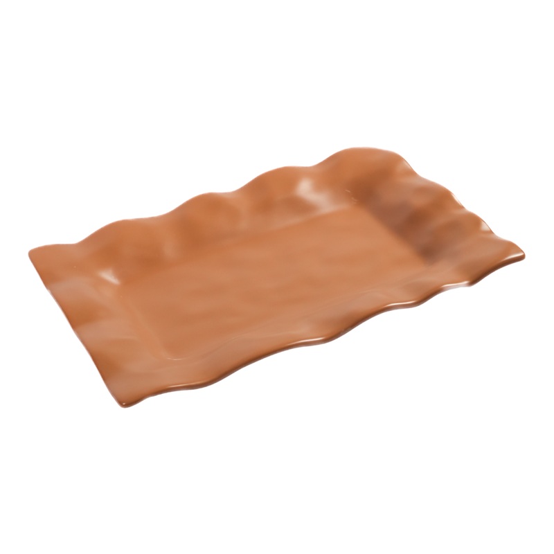 13 Inch Orange Rectangular Serving Platter