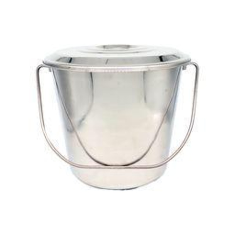 15 Litre Stainless Steel Bucket With Lid
