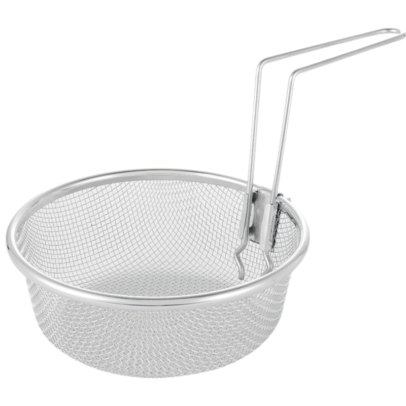 18cm Round Fryer Basket With Detachable Handle