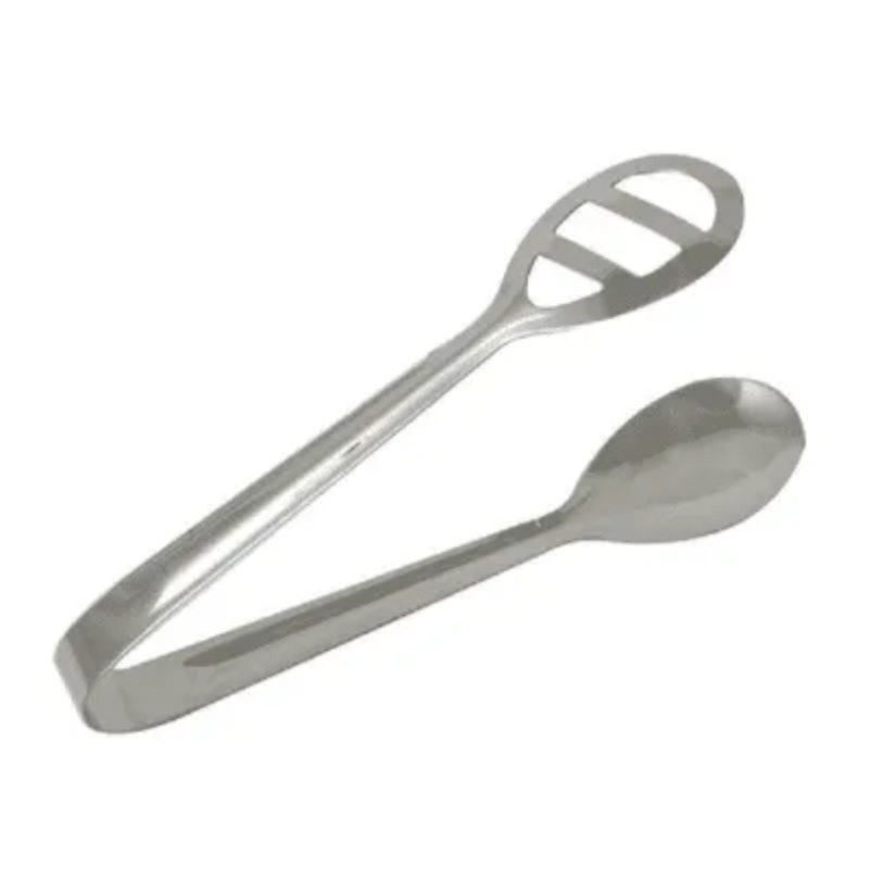 19.5cm Oval Stainless Steel Single Slot Salad Tong