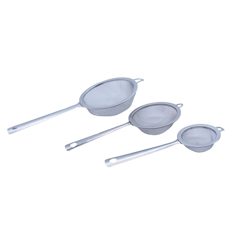 3 Piece Stainless Steel Tea Strainer Set
