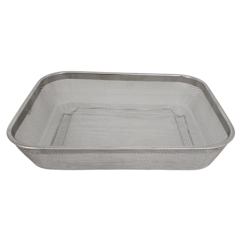 30.5cm Stainless Steel Rectangular Mesh Serving Basket