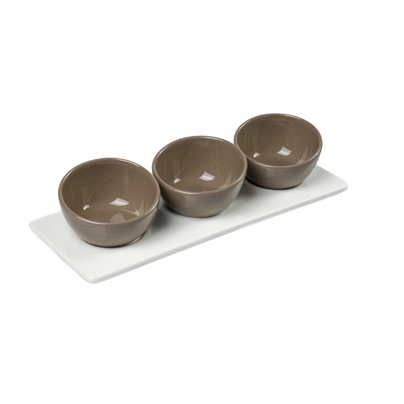4 Piece Serving Set With Tray