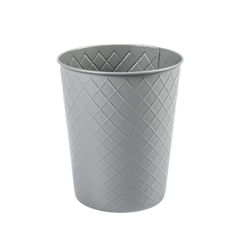 5 Litre Matt Grey Stainless Steel Open Top Bin