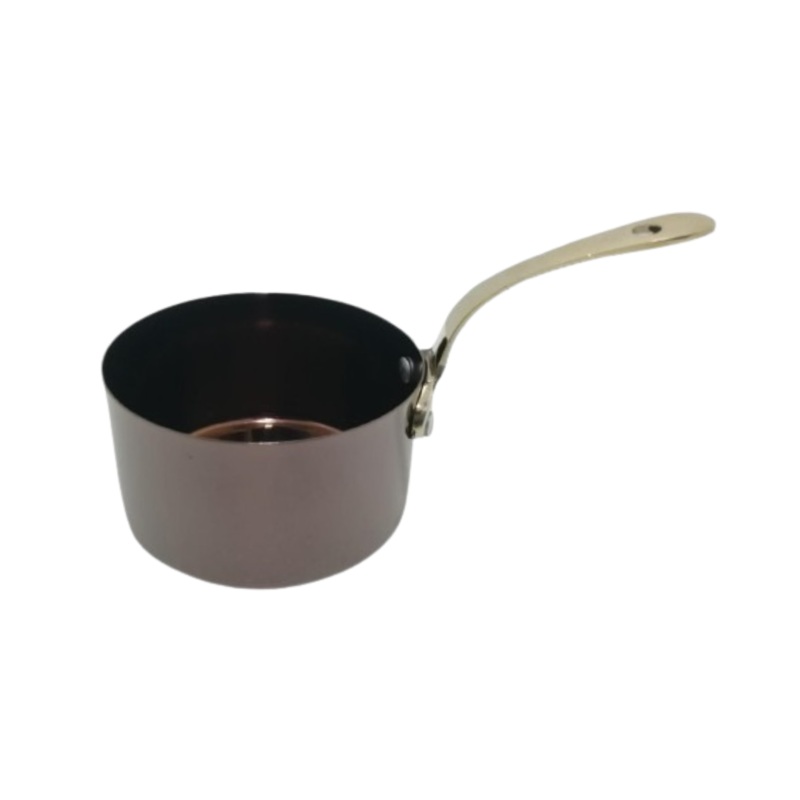 9.5cm Glossy Caramel Pvd Mini Sauce Pan
