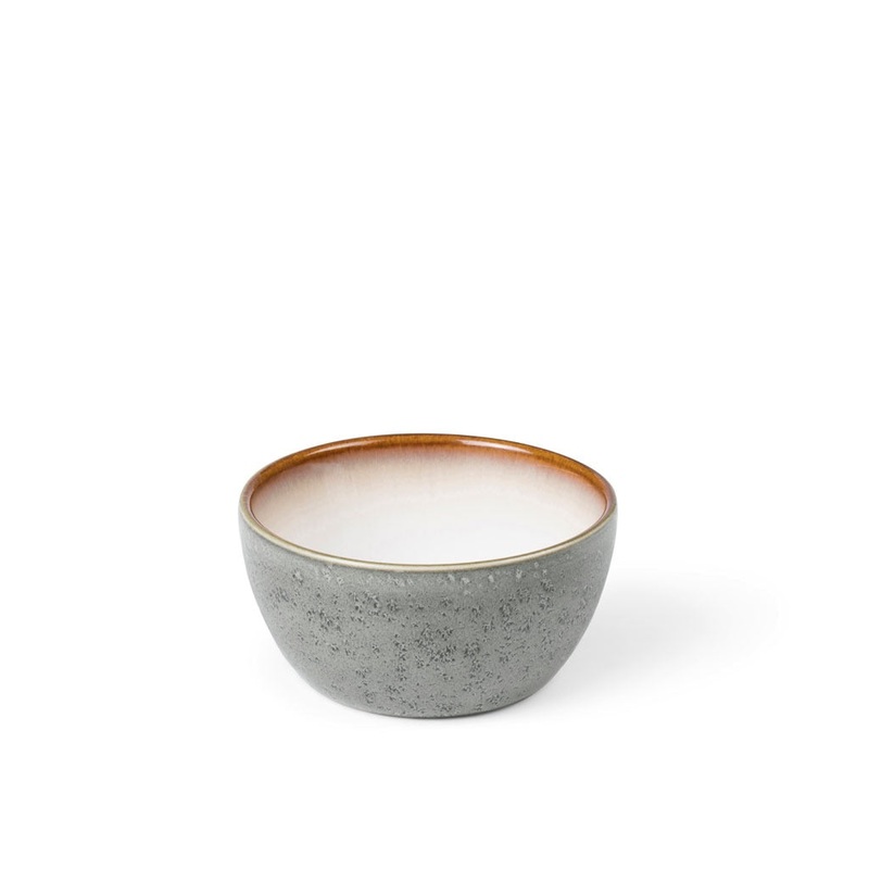 Bowl 10 cm grey/cream BITZ