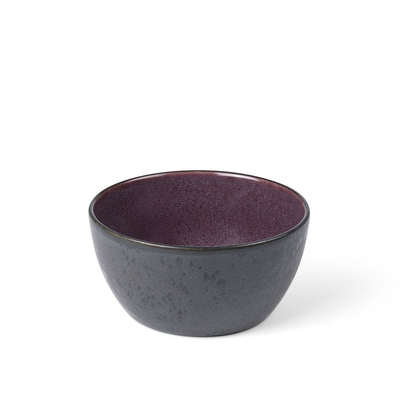 Bowl 12 cm black/lilac BITZ