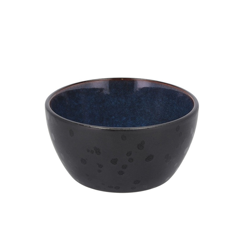 Bowl 12cm black/darkblue BITZ