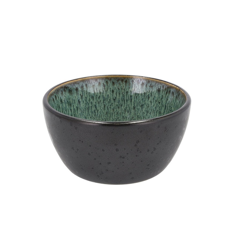 Bowl 12cm black/green BITZ