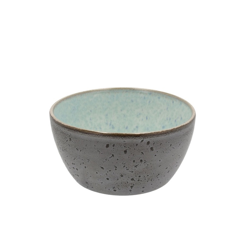 Bowl 12cm grey/lightblue BITZ