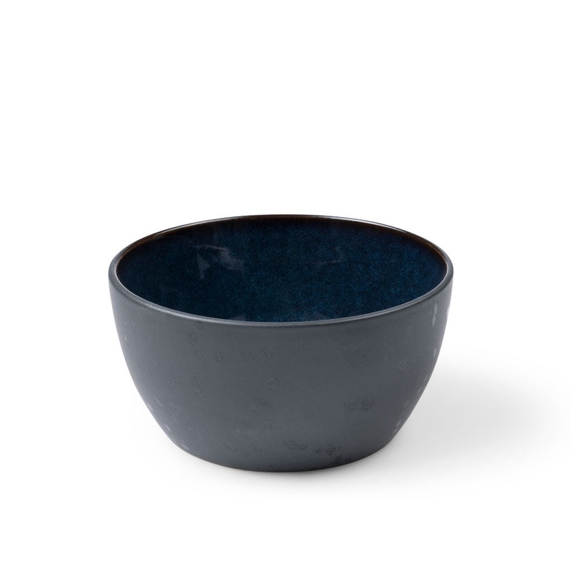 Bowl 14 cm black/darkblue BITZ