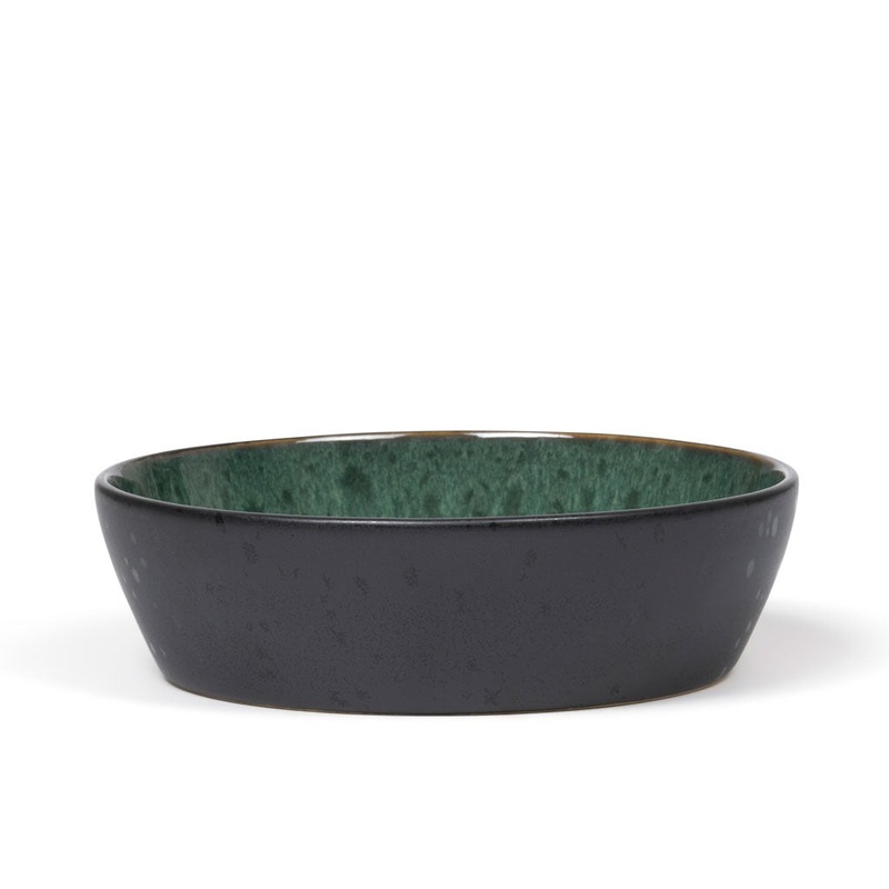 Bowl 18cm black/green BITZ