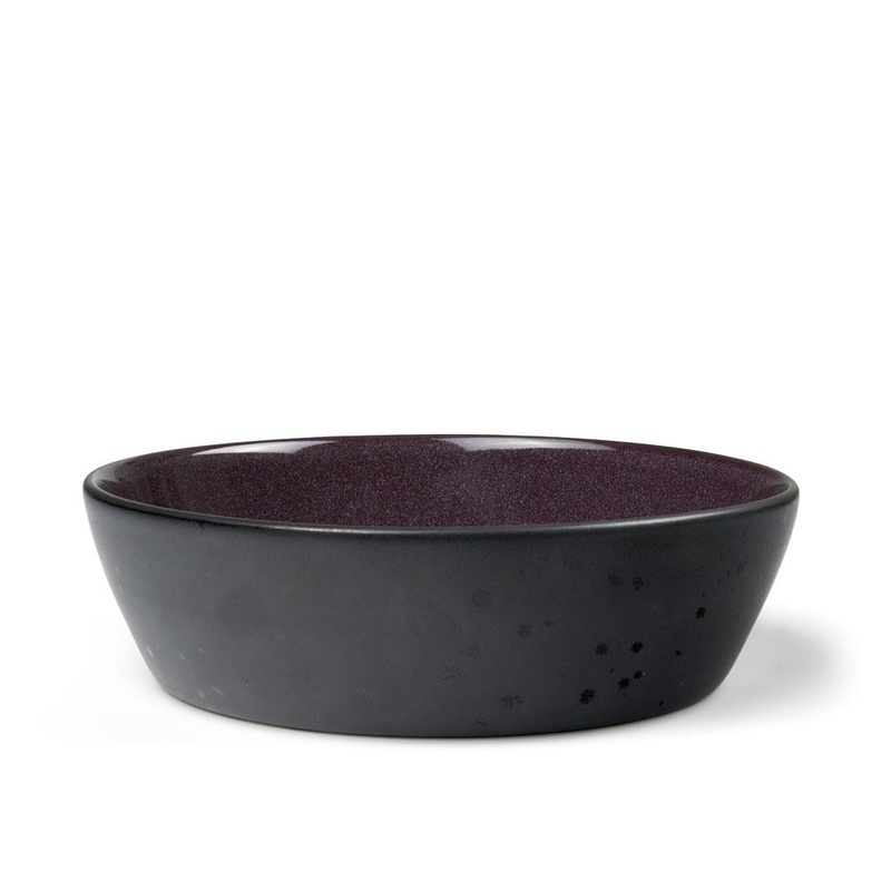 Bowl 18cm black/lilac BITZ