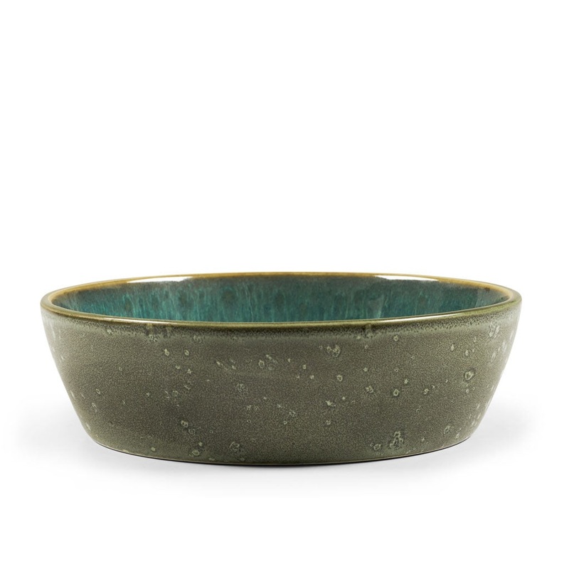 Bowl 18cm green/green BITZ