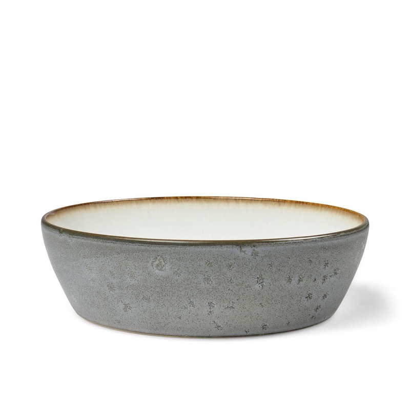 Bowl 18cm grey/cream BITZ
