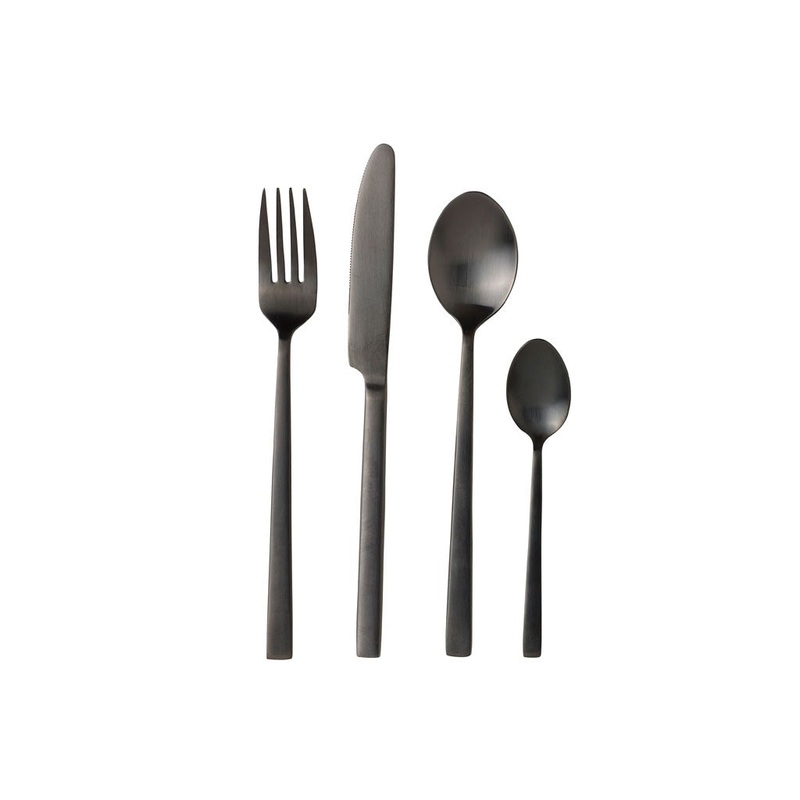 Cutlery 16pc. black matte fini