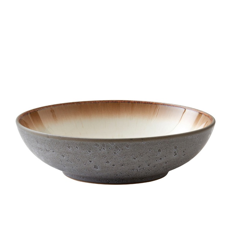 Pasta bowl 20cm Grey/cream BITZ