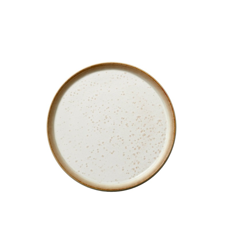 Plate Gastro 21cm Cream/cream BITZ