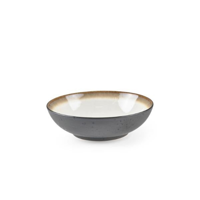 Salad bowl 24 cm Black/Cream BITZ