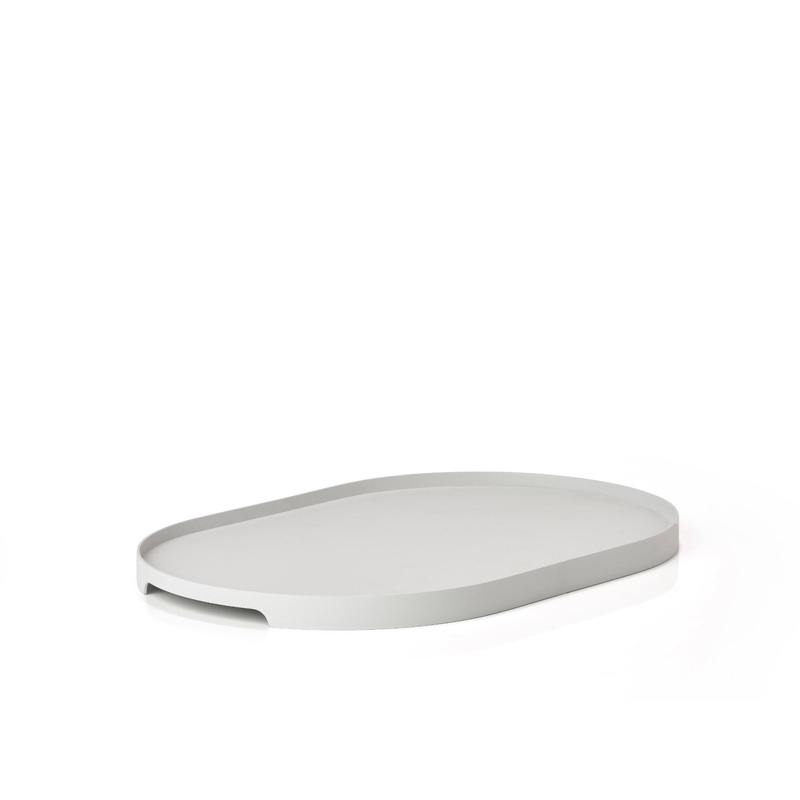 Tray oval Singles 23 cm Warm Grey