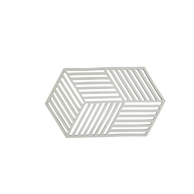 Trivet Hexagon Warm Grey L24