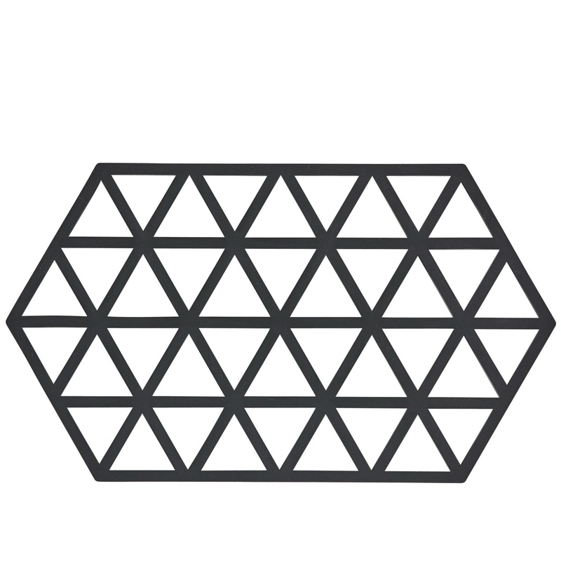 Trivet Triangles Black L24
