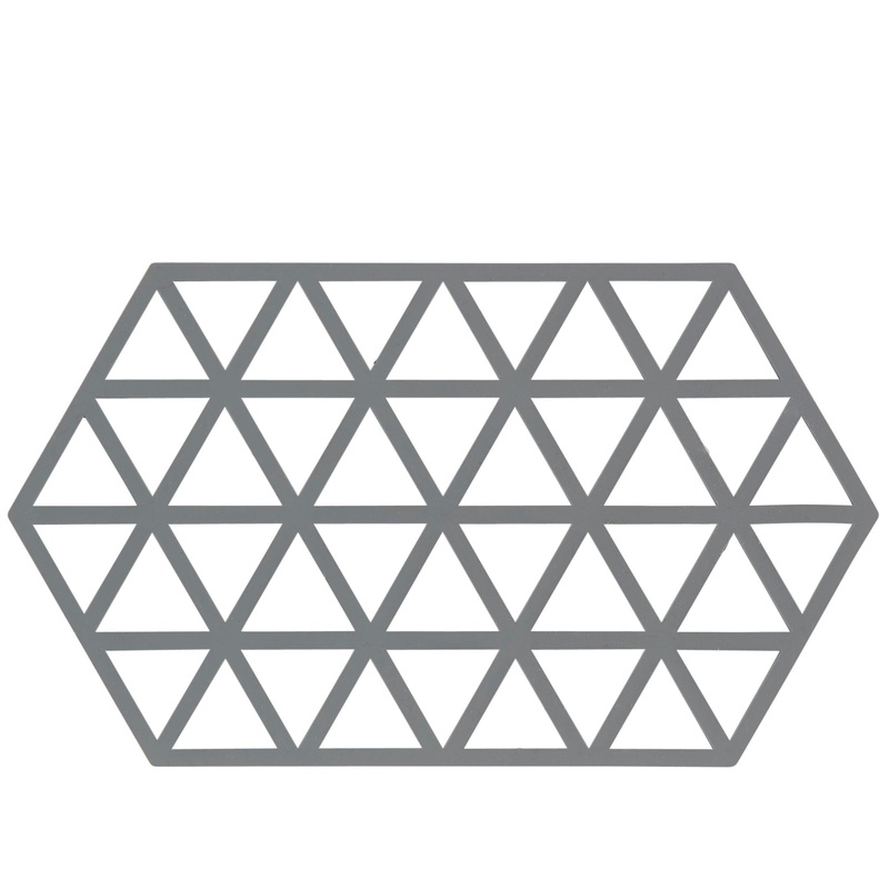 Trivet Triangles Cool Grey L24
