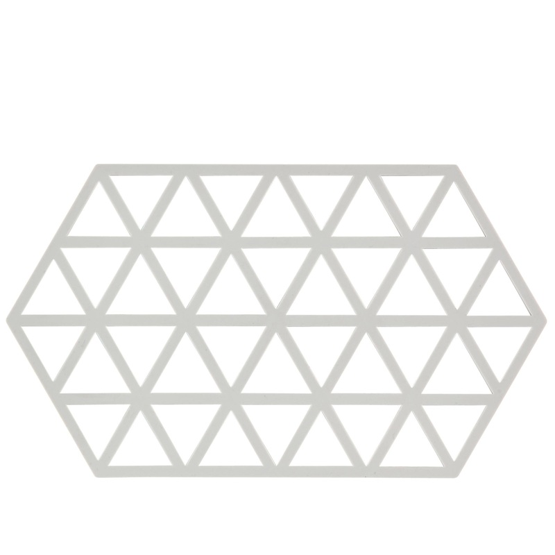 Trivet Triangles Warm Grey L24