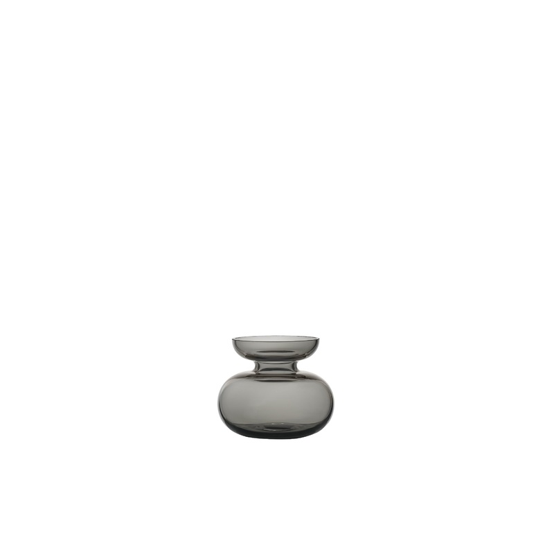 Vase Inu 11 x 9 cm Smoked Grey